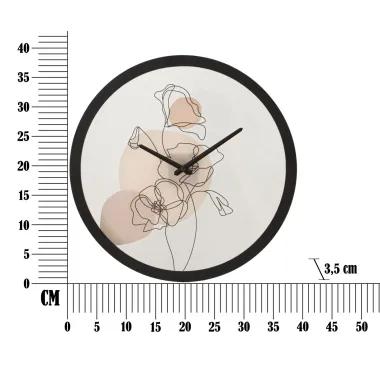ZEGAR NAŚCIENNY FLOWER -B- 40X3,5 cm